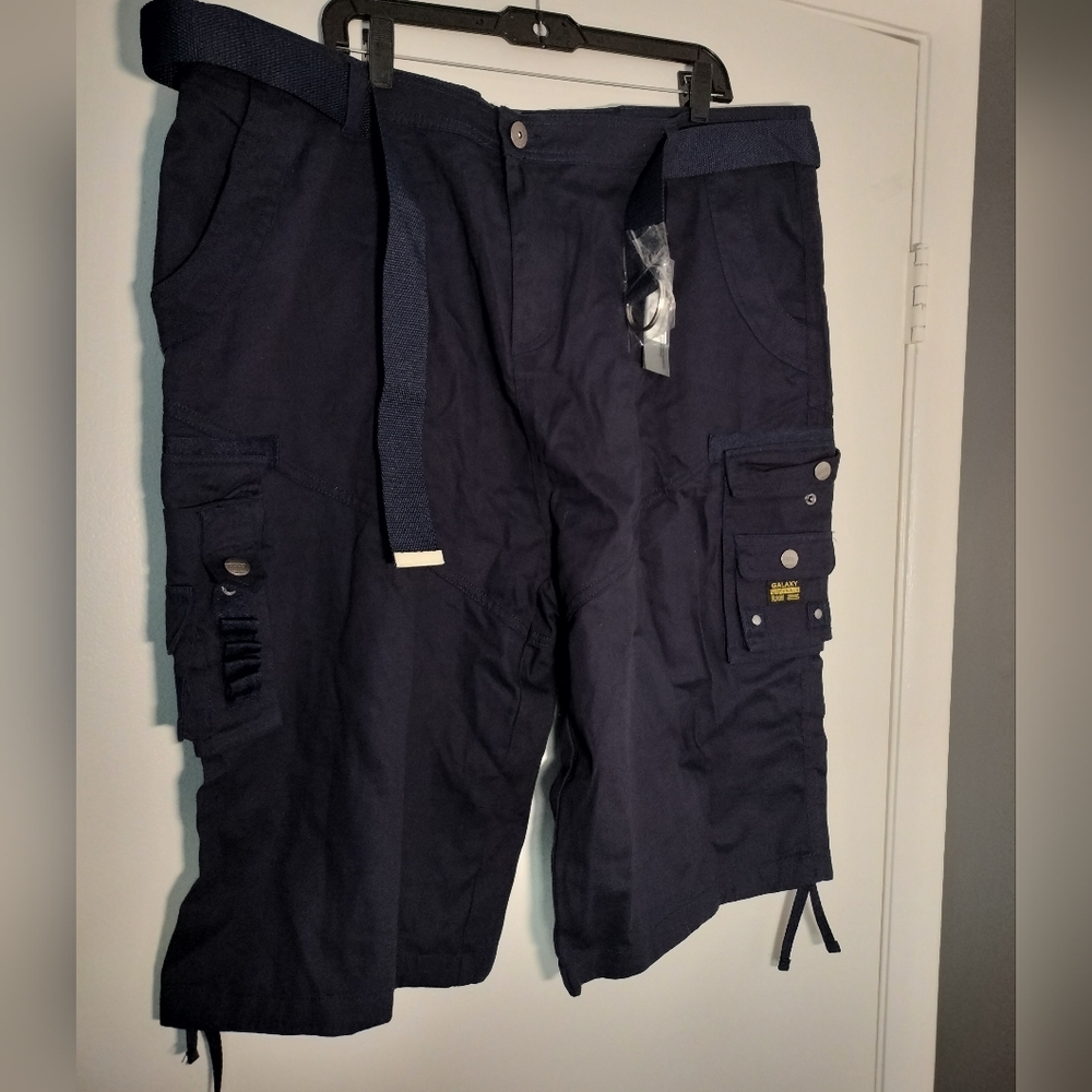 Men's baby blue cargo shorts